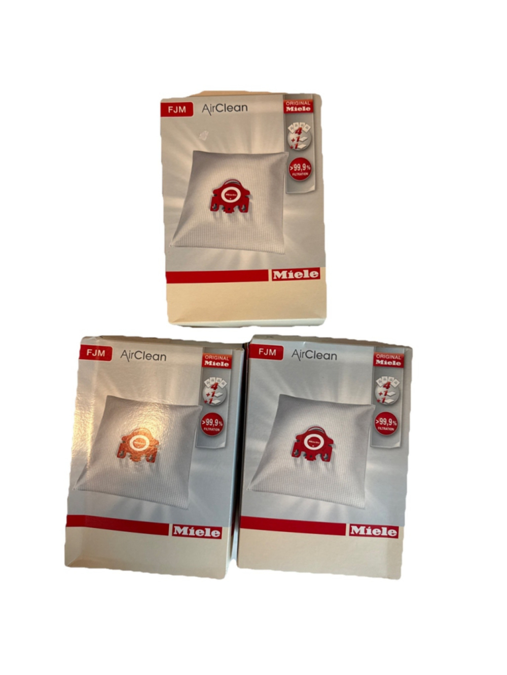 NIB Original Miele Airclean FJM *Lot Of 3 boxes* Bag And Filter